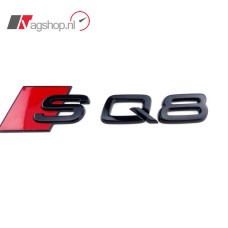 Audi SQ8 embleem achterzijde zwart